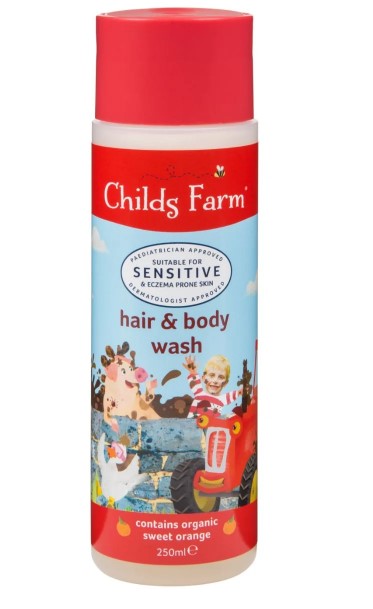 Childs Farm Hair & Body Wash, Sweet Orange 250ml
