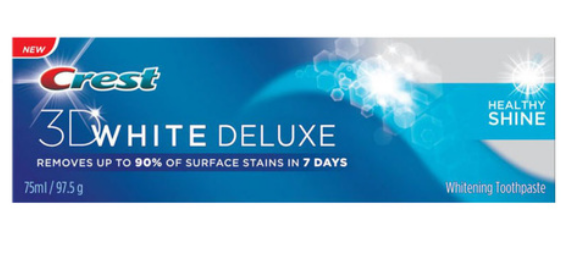 Crest 3D White Deluxe Healthy Shine Whitening Toothpaste 75ml