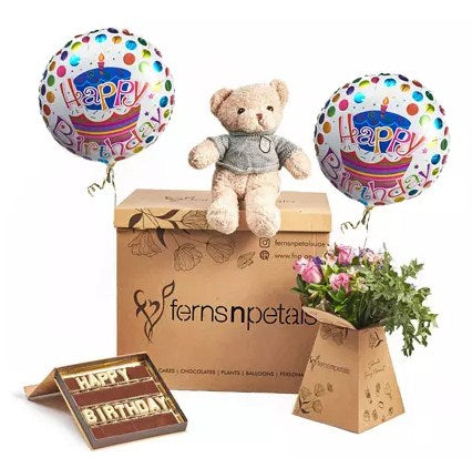 Cuddles and Chocolaty B Day Surprise Wishes