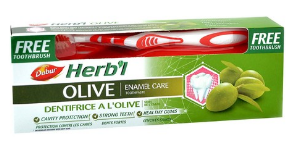 Dabur Herb\'l Olives Toothpaste With Brush 150g