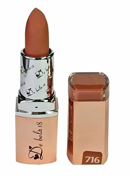 De Bela 18 Pure Matte Soft Touch Lipstick 716 Brown