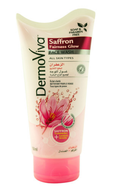 Dermoviva Saffron Fairness Glow Facewash All Skin Types 150ml