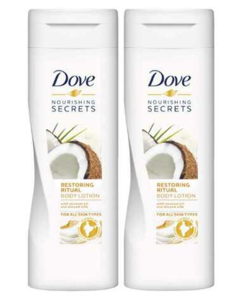 Dove Restoring Ritual Coconut And Almond Milk Body Lotion 250ml x2