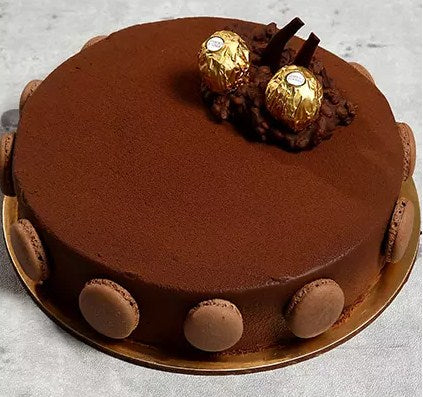 Eggless Ferrero Rocher Cake