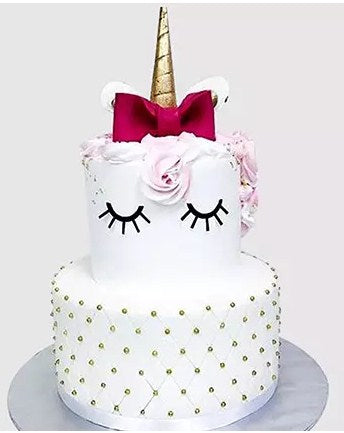 Elegant Unicorn Layered Chocolate Cake