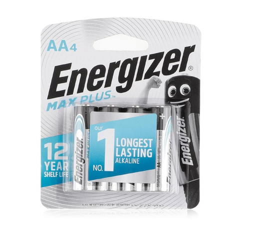 Energizer Max Plus alkaline AA batteries x4