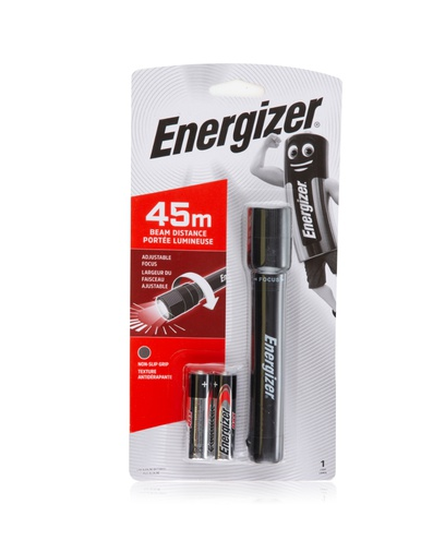 Energizer small flashlight with AA batteries