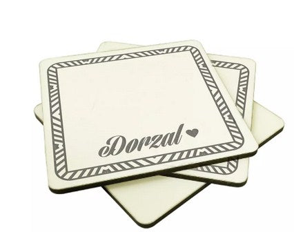 Engraved Hard Board Coasters Set of 3