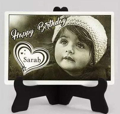 Engraved Table Top With Stand