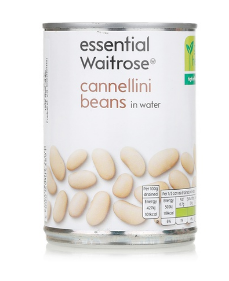 Essential Waitrose cannellini beans 400g