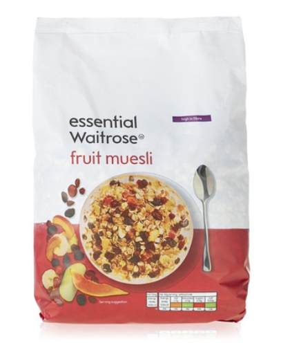 Essential Waitrose fruit muesli 1kg