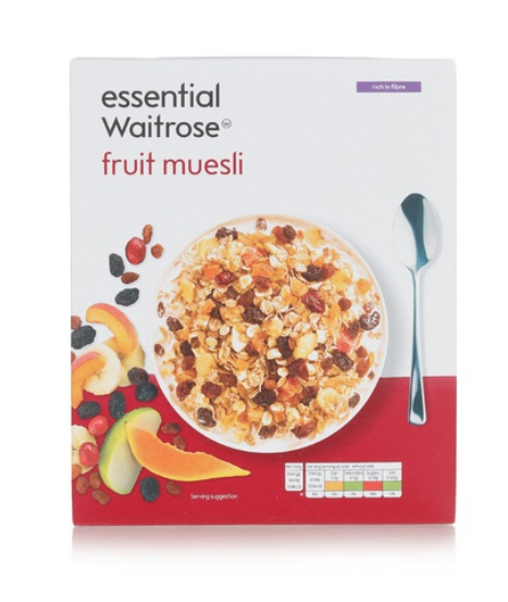 Essential Waitrose fruit muesli 500g