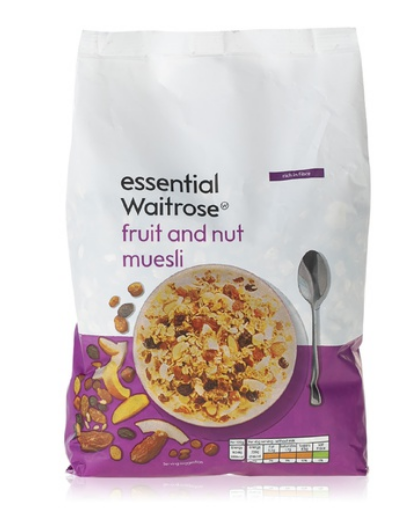 Essential Waitrose fruit & nut muesli 1kg