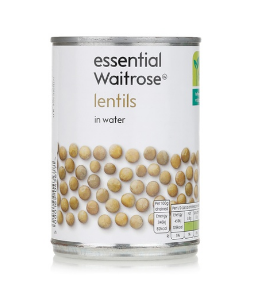 Essential Waitrose lentils 400g