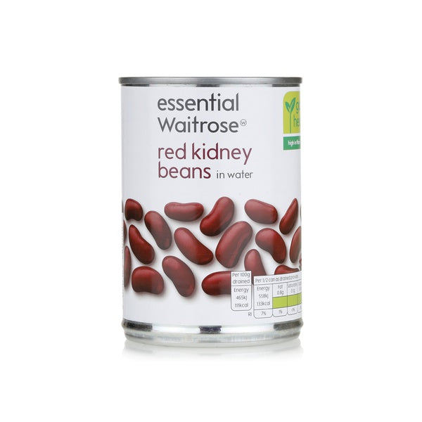 Essential Waitrose red kidney beans in water 400g