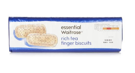 Essential Waitrose rich tea finger biscuits 250g