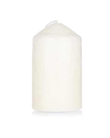 Essential Waitrose small ivory pillar candle