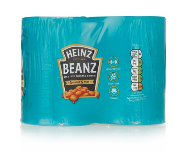 Heinz baked beans in tomato sauce 4x415g