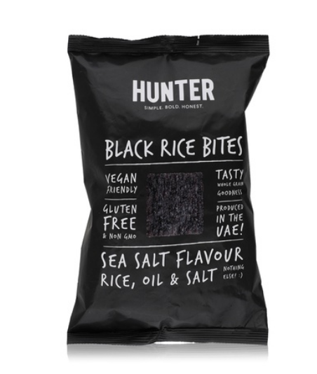 Hunter Black Rice Bites sea salt flavour 100g
