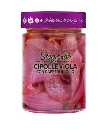 Italtouch Purple Onions with Capers in Oil 100g