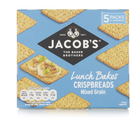 Jacob\'s mixed grain crispbreads 190g
