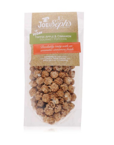 Joe & Seph\'s vegan toffee apple & cinnamon gourmet popcorn 80g