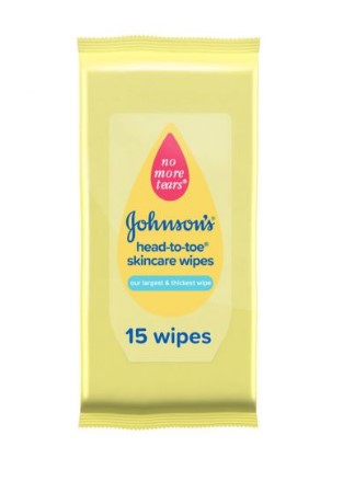 Johnson’s Baby Wipes Head-to-toe Skincare15 Wipes