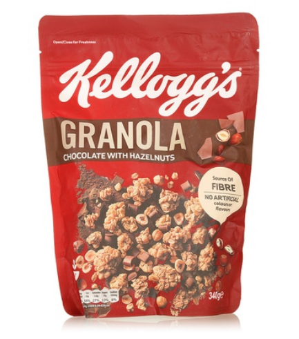 Kellogg\'s granola chocolate with hazelnuts 340g