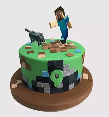 Minecraft Chocolate Cake