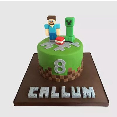 Minecraft Steve Chocolate Cake