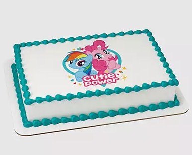My Little Pony Chocolate Photo Cake