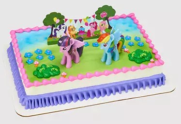 My Little Pony Themed Chocolate Cake