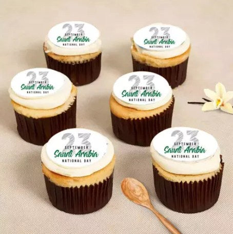 National Day Special Vanilla Cup Cakes