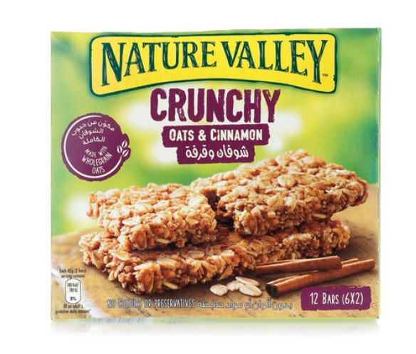 Nature Valley oats and cinnamon bars 252g