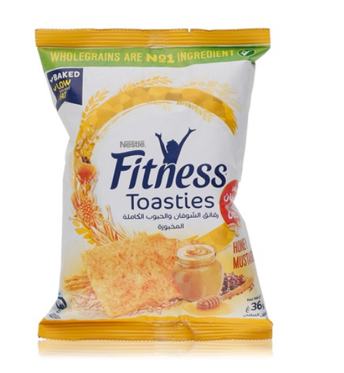 Nestle Fitness honey & mustard toasties 36g