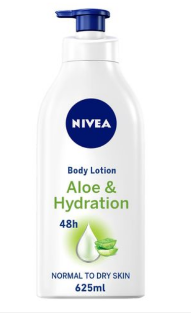 Nivea Body Care Body Lotion Aloe & Hydration Normal to Dry Skin 625ml
