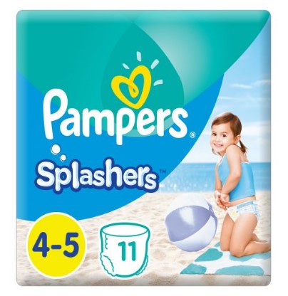 Pampers Splashers Disposable Swim Pants Size 4-5 9-15kg 11 diapres