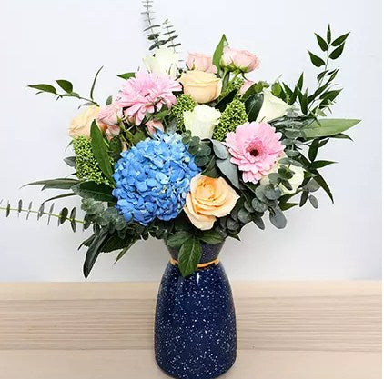 Pastel Shaded Floral Vase