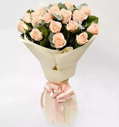Peach Love 20 Rose Bouquet