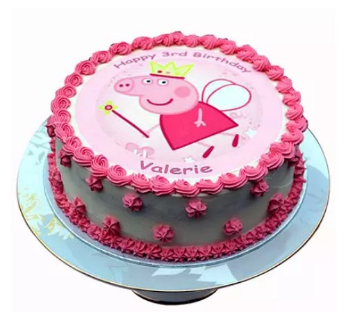 Peppa Pig Designer Pink Cake Chocolate