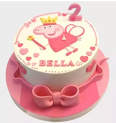 Peppa Pig Fondant Cake Truffle