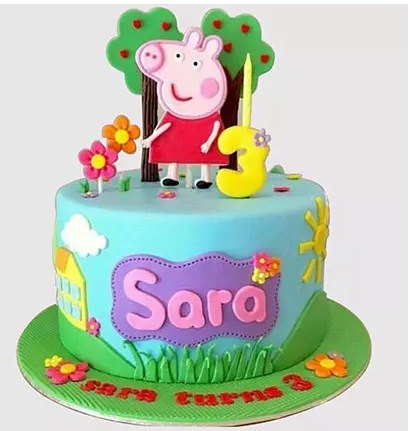 Peppa Pig Playground Chocolate Cake