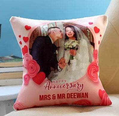 Personalised Anniversary Cushion