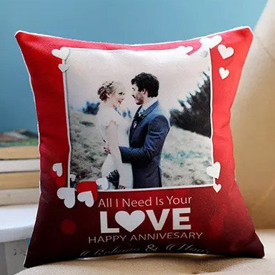 Personalised Anniversary Love Cushion