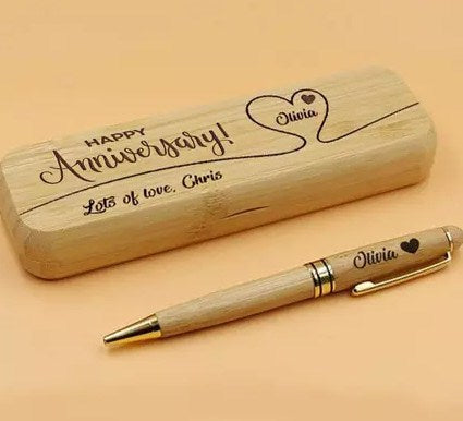 Personalised Anniversary Wishes Pen n Box