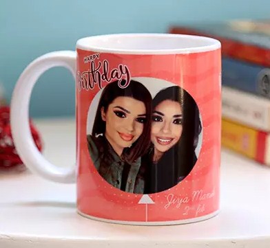 Personalised Pink Birthday Mug