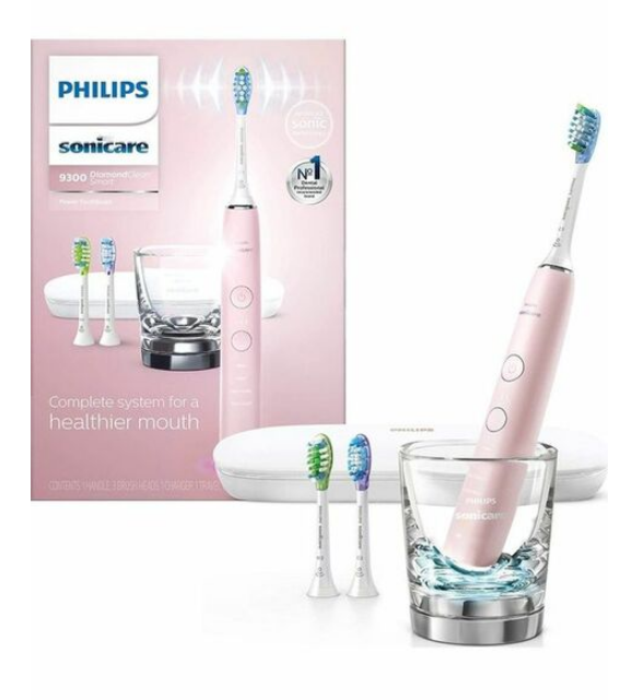 Philips Sonicare Rechargeable Electric Toothbrush With Bluetooth And Travel Case Pink