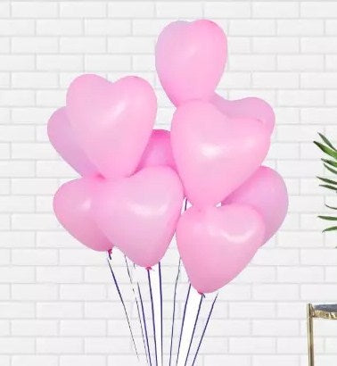 Pink Heart Shape latex balloons