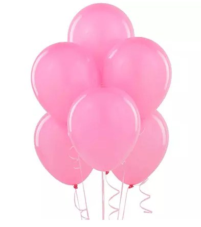 Pink Helium Balloons