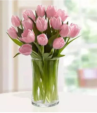 Pink Tulips Arrangement Standard